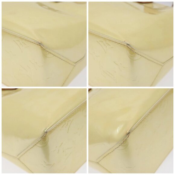 LOUIS VUITTON Monogram Vernis Reade PM Hand Bag Perle - Picture 15 of 15